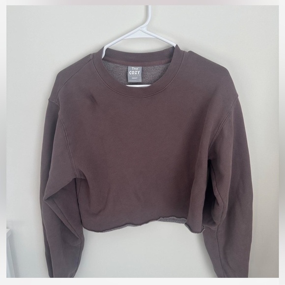 TNA Tops - TNA Cozy Crop Crewneck Sweatshirt Pullover Aritzia Small